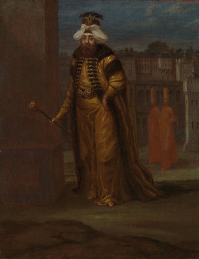 24. Sultan und 103. Kalif des Islam, Mahmud I (1696–1754) von Jean Baptiste Vanmour